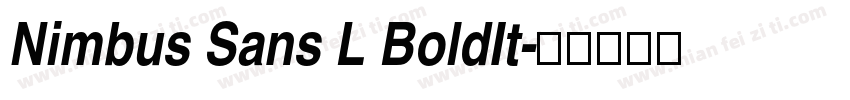 Nimbus Sans L BoldIt字体转换